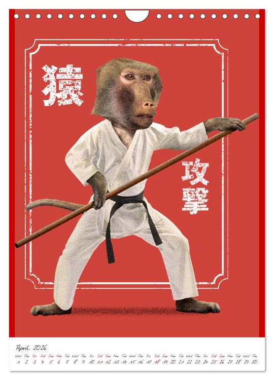 Produktbild: Crazy animal fighters (Wall Calendar 2026 DIN A4 portrait), CALVENDO 12 Month Wall Calendar