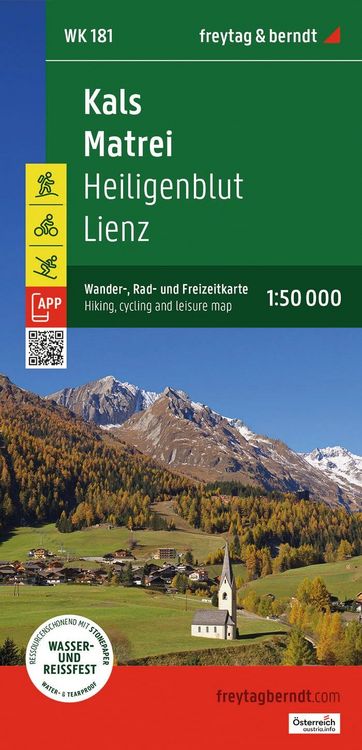Produktbild: Freytag & berndt Wanderkarte WK 181 Kals - Matrei, Heiligenblut - Lienz 1:50.000