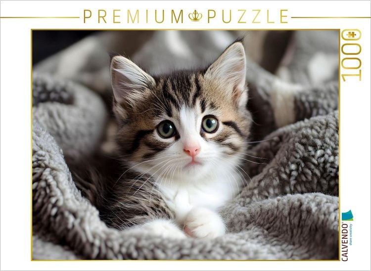 Produktbild: CALVENDO Puzzle S&uuml;sse kleine Babykatze | 1000 Teile Lege-Gr&ouml;&szlig;e 64x48cm Foto-Puzzle f&uuml;r gl&uuml;ckliche Stunden