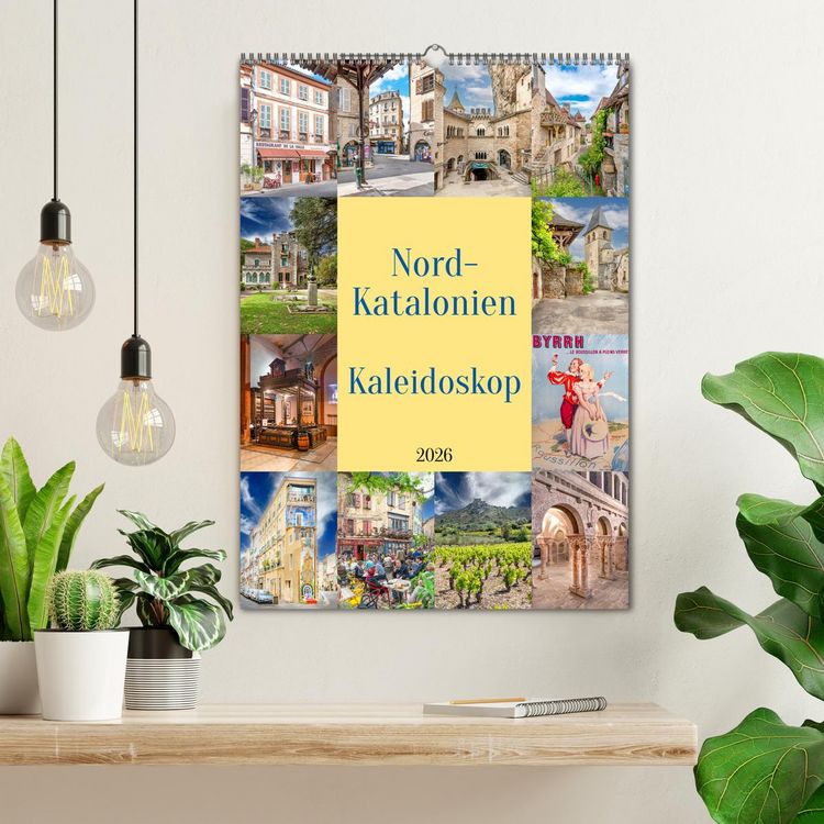 Produktbild: Nordkatalonien Kaleidoskop (Wandkalender 2026 DIN A2 hoch), CALVENDO Monatskalender