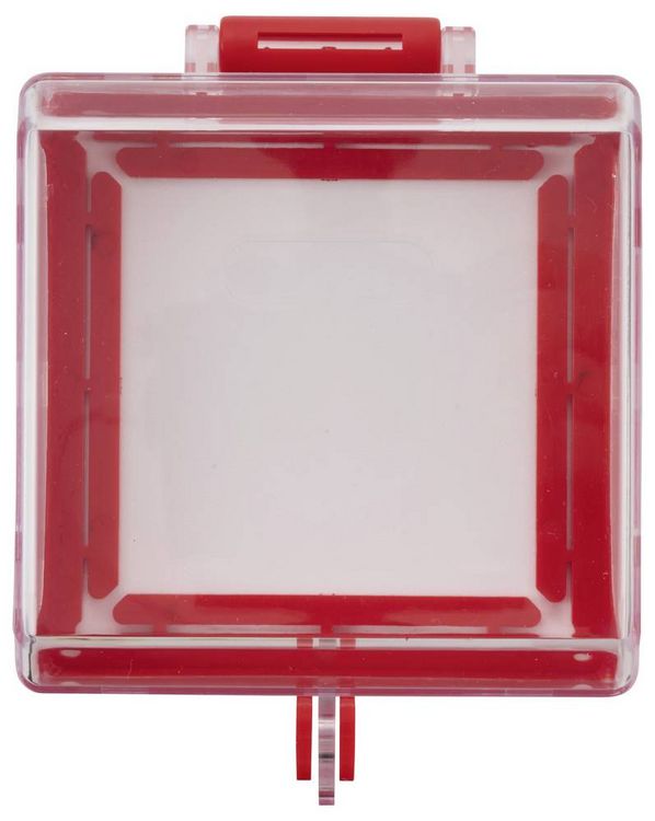 Produktbild: Sygonix SY-6872548 Abschlie&szlig;bare Schalterabdeckung 75x75mm 1St.