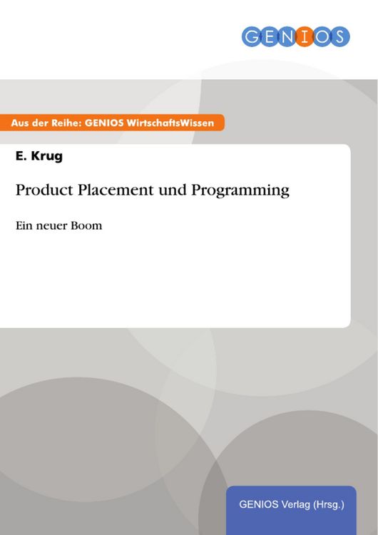 Produktbild: Product Placement und Programming