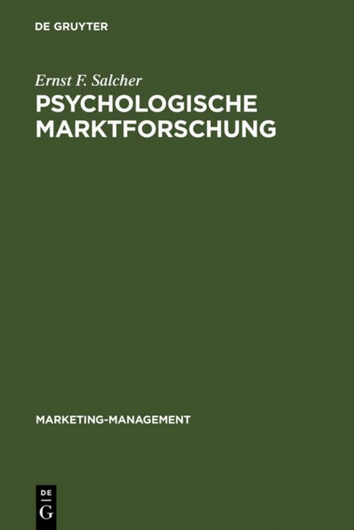 Produktbild: Psychologische Marktforschung
