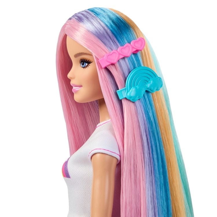 Produktbild: Barbie Haarspiel Puppe Regenbogen Glitzer