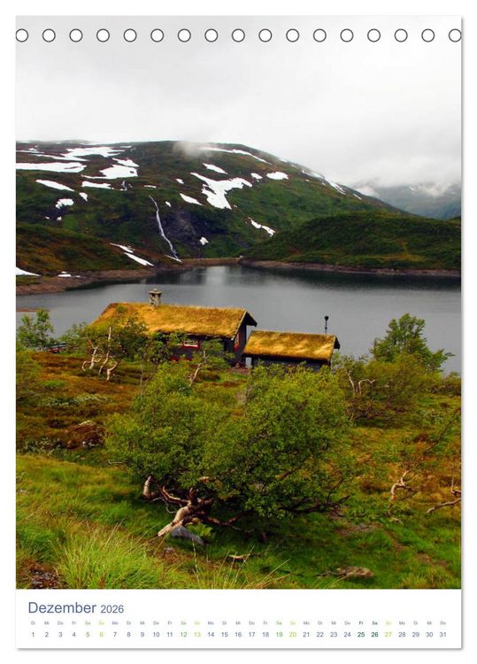 Produktbild: Norwegen - Unterwegs im Fjordland (Tischkalender 2026 DIN A5 hoch), CALVENDO Monatskalender