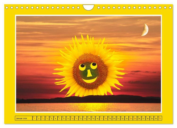 Produktbild: L&auml;cheln in Landschaften (Wandkalender 2026 DIN A4 quer), CALVENDO Monatskalender