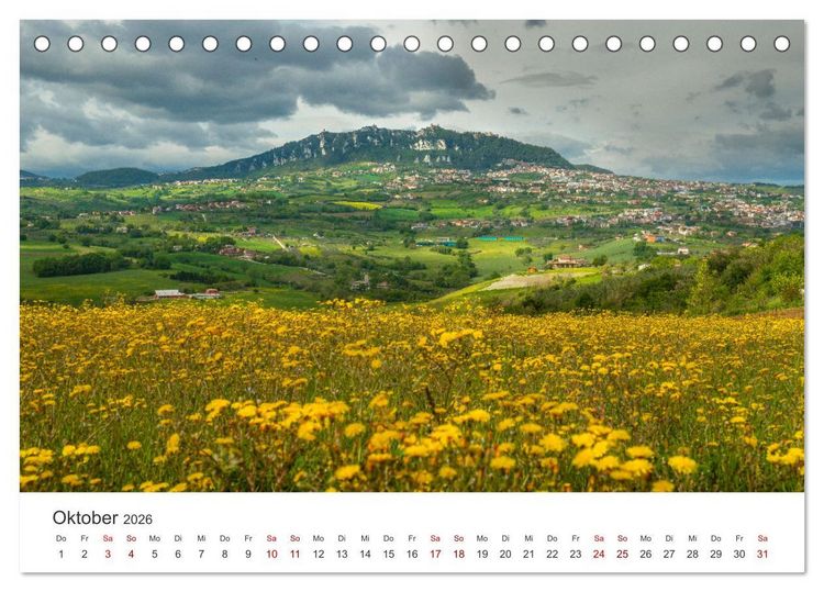 Produktbild: San Marino Die &auml;lteste Republik der Welt (Tischkalender 2026 DIN A5 quer), CALVENDO Monatskalender
