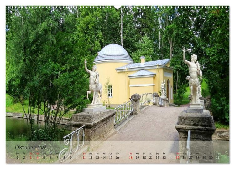 Produktbild: Sankt Petersburg - Pal&auml;ste der Umgebung (Wandkalender 2026 DIN A2 quer), CALVENDO Monatskalender