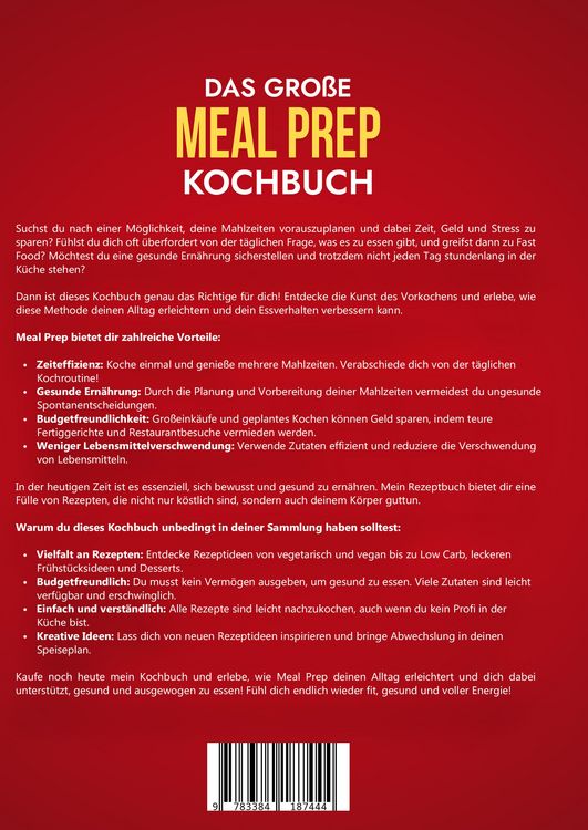 Produktbild: Das gro&szlig;e Meal Prep Kochbuch