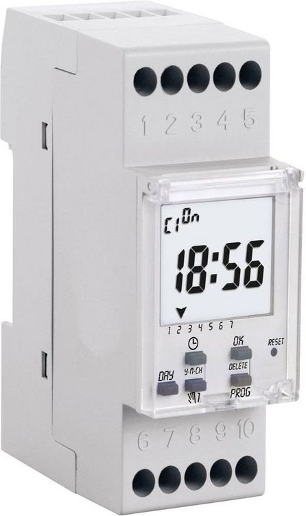 Produktbild: Wallair 1IO7081 Zeitschaltuhr digital Wochenprogramm 3500W IP20 Gangreserve