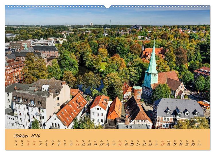 Produktbild: Bergedorf Hamburgs Perle an der Bille (hochwertiger Premium Wandkalender 2026 DIN A2 quer), Kunstdruck in Hochglanz