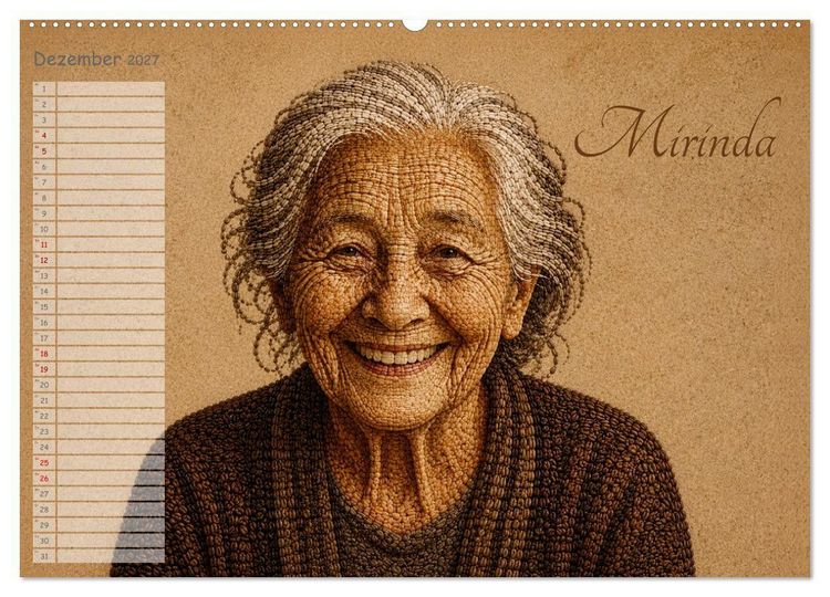 Produktbild: Kaffeetypen - Charakterk&ouml;pfe aus Bohnen (hochwertiger Premium Wandkalender 2027 DIN A2 quer), Kunstdruck in Hochglanz