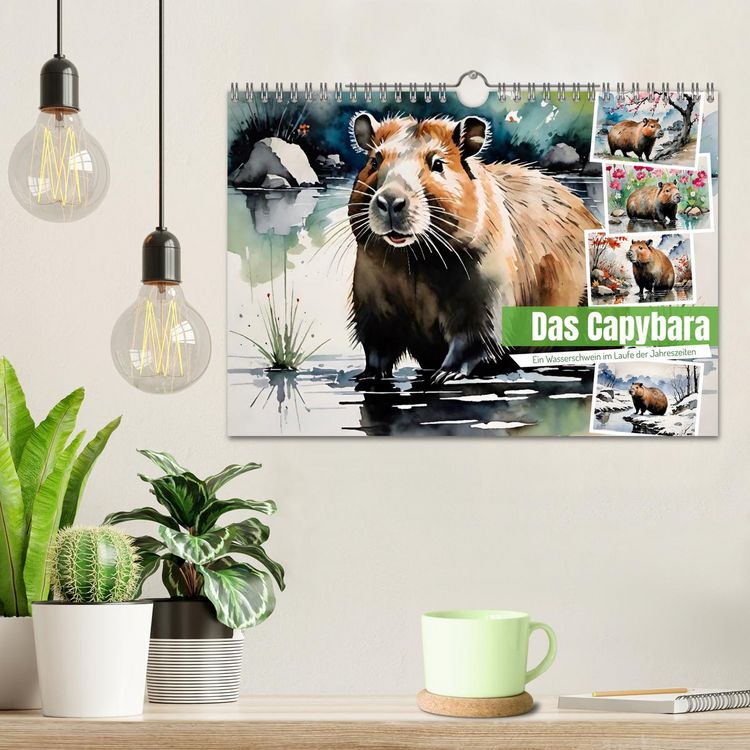 Produktbild: Das Capybara (Wandkalender 2026 DIN A4 quer), CALVENDO Monatskalender