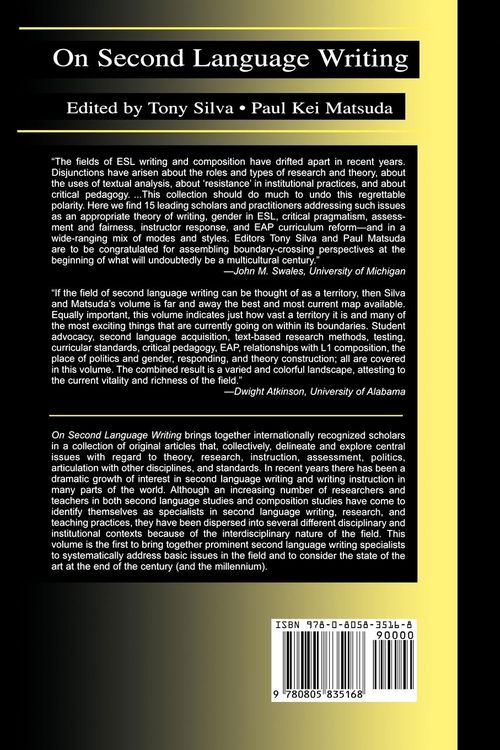 Produktbild: On Second Language Writing