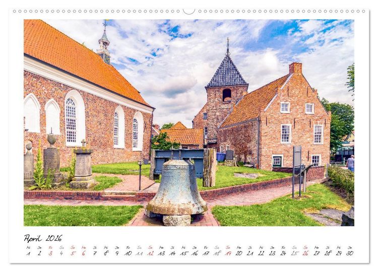 Produktbild: Fischerdorf Greetsiel (hochwertiger Premium Wandkalender 2026 DIN A2 quer), Kunstdruck in Hochglanz