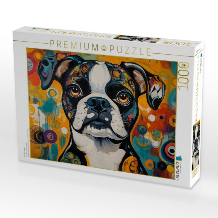 Produktbild: CALVENDO Puzzle Kringel-Boxer | 1000 Teile Lege-Gr&ouml;&szlig;e 64x48cm Foto-Puzzle f&uuml;r gl&uuml;ckliche Stunden