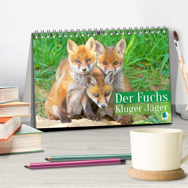 Produktbild: Der Fuchs: Kluger J&auml;ger (Tischkalender 2026 DIN A5 quer), CALVENDO Monatskalender
