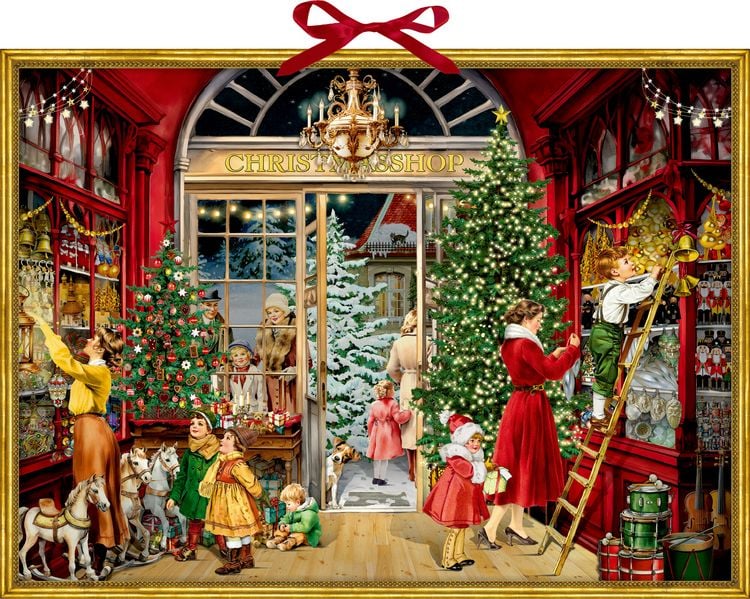 Produktbild: Wand-Adventskalender &ndash; Nostalgischer Weihnachtsladen