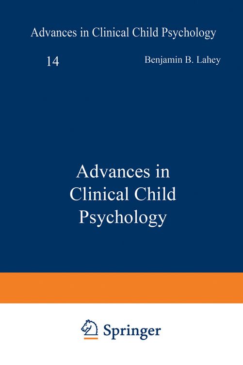 Produktbild: Advances in Clinical Child Psychology