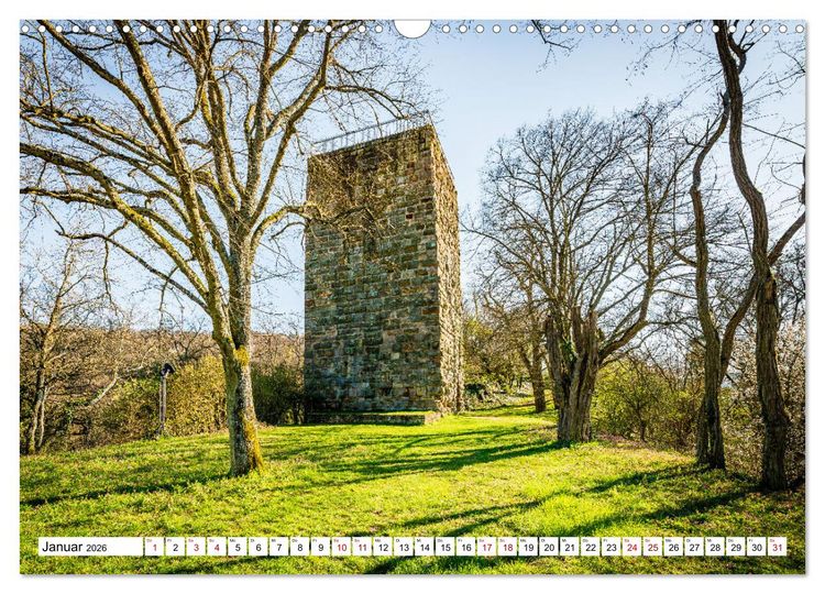 Produktbild: Burgen des Hunsr&uuml;cks (Wandkalender 2026 DIN A3 quer), CALVENDO Monatskalender