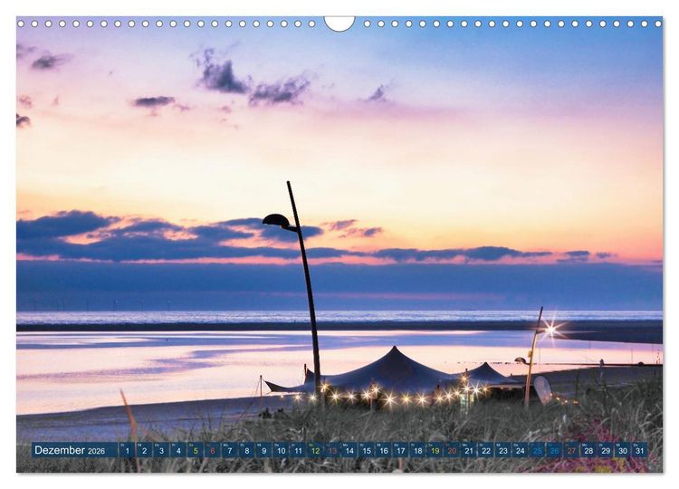Produktbild: Borkum Ansichten (Wandkalender 2026 DIN A3 quer), CALVENDO Monatskalender