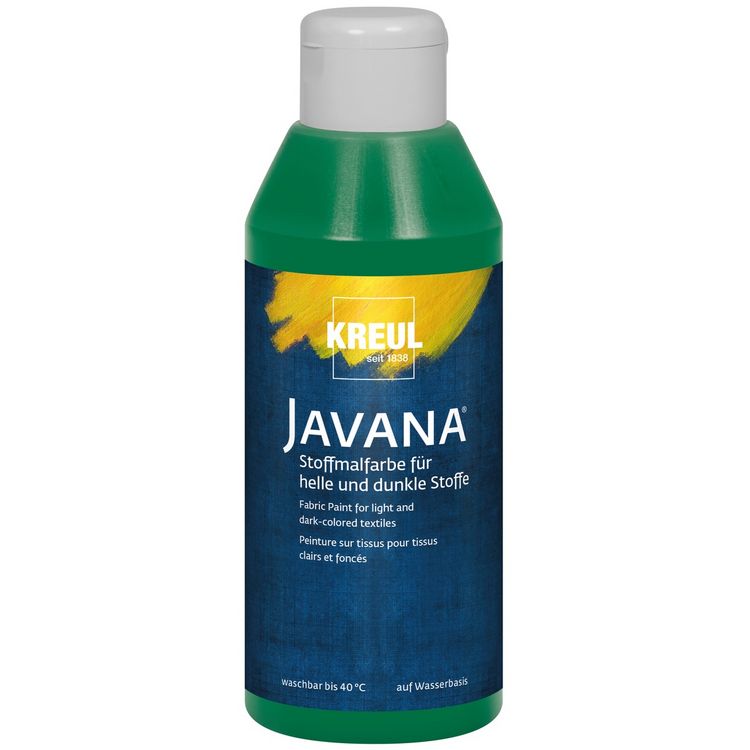 Produktbild: KREUL Stoffmalfarbe JAVANA dunkelgr&uuml;n 250ml Flasche