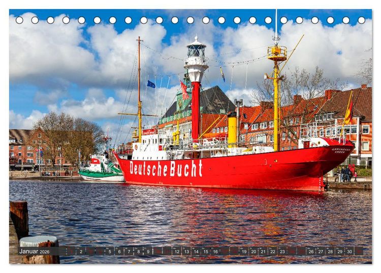 Produktbild: Tour de Ostfriesland (Tischkalender 2026 DIN A5 quer), CALVENDO Monatskalender