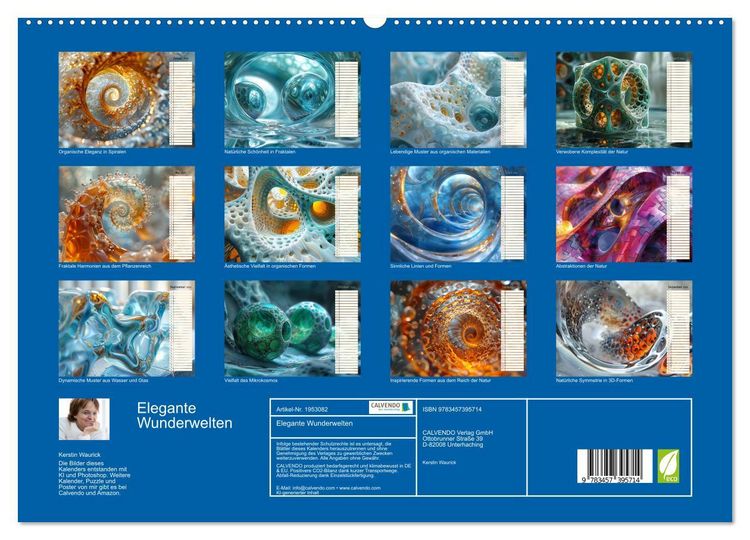 Produktbild: Elegante Wunderwelten (hochwertiger Premium Wandkalender 2026 DIN A2 quer), Kunstdruck in Hochglanz