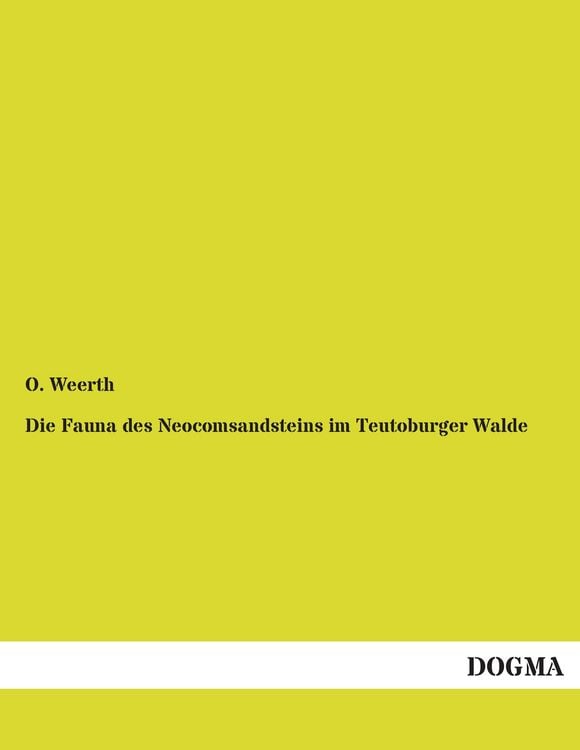 Produktbild: Die Fauna des Neocomsandsteins im Teutoburger Walde