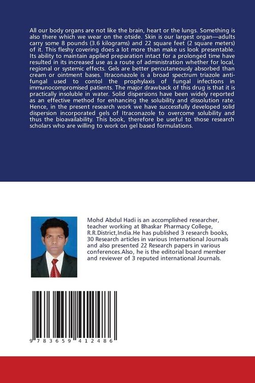Produktbild: Solubility enhanced itraconazole Anti-fungal gel formulation