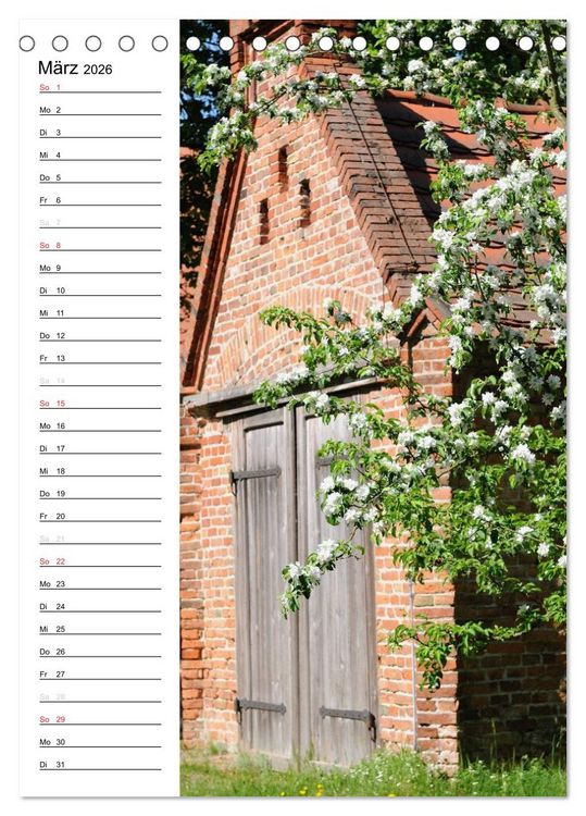 Produktbild: Land Brandenburg im Wechsel der Jahreszeiten (Tischkalender 2026 DIN A5 hoch), CALVENDO Monatskalender