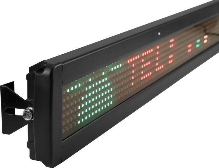 Produktbild: Eurolite ESN 7x80 LED-Laufschrift mit Fernbedienung RGB (B x H x T) 647 x 35 x 97mm