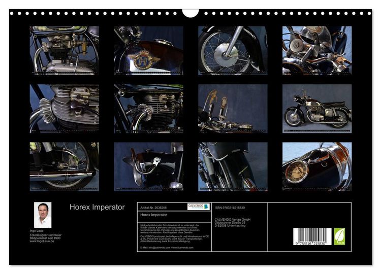 Produktbild: Horex Imperator (Wandkalender 2026 DIN A3 quer), CALVENDO Monatskalender