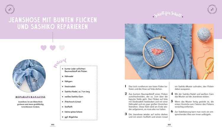 Kleines Loch Stopfen Brandloch Hose Reparieren Loch Aufnäher