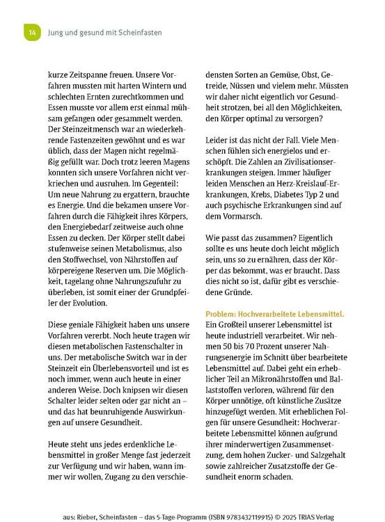 Produktbild: Scheinfasten - das 5-Tage-Programm