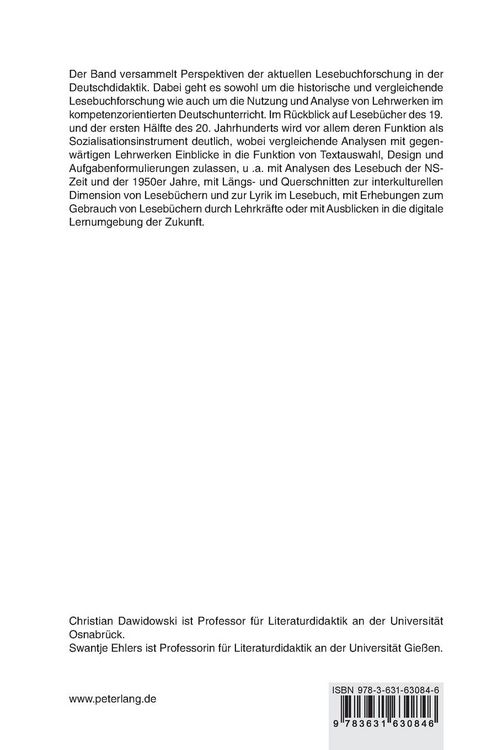 Produktbild: Das Lesebuch als Bildungsmedium