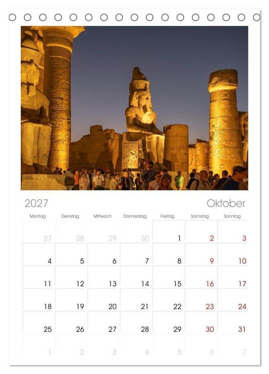 Produktbild: Tischplaner 2027 - Nordafrika - &Auml;gypten (A5 Tischkalender zum Aufstellen) CALVENDO