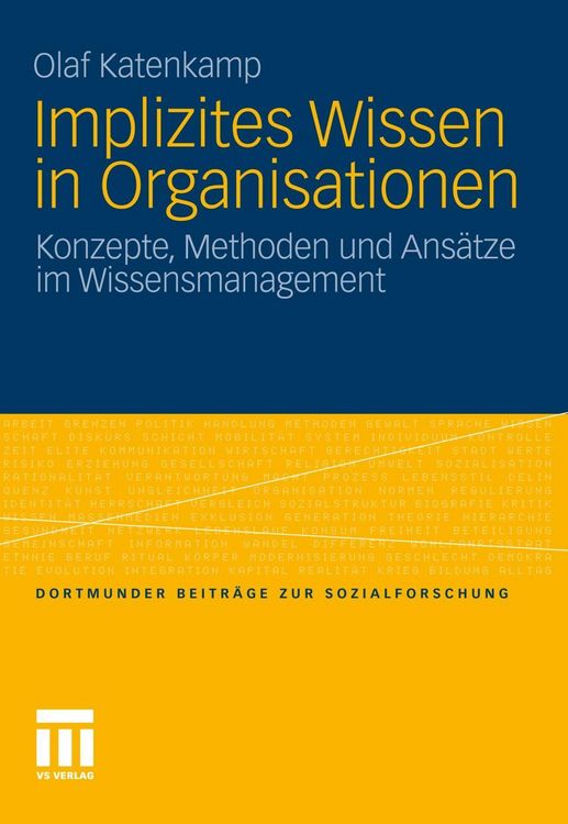Produktbild: Implizites Wissen in Organisationen