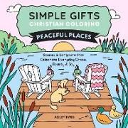 Produktbild: Simple Gifts Christian Coloring: Peaceful Places