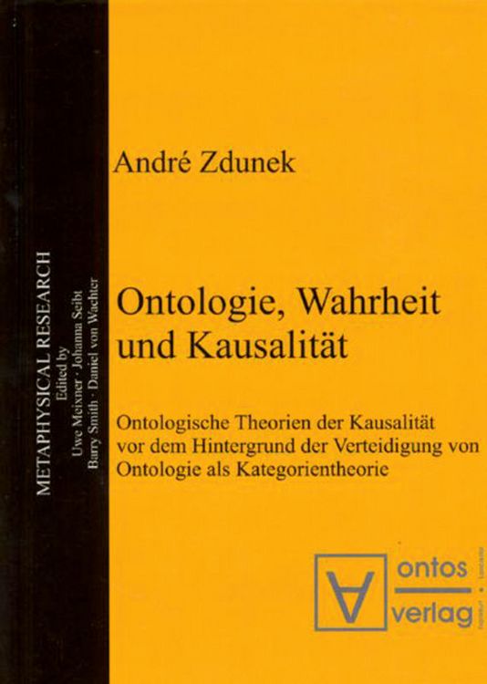 Produktbild: Ontologie, Wahrheit und Kausalit&auml;t
