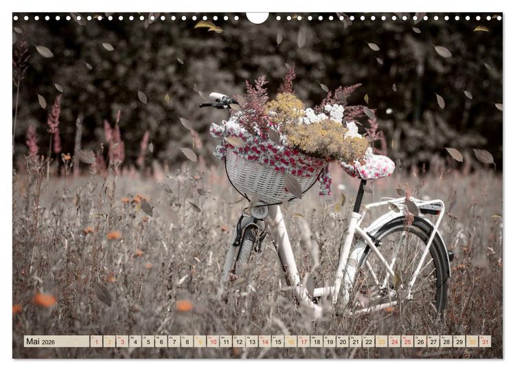 Produktbild: Fahrrad Alltag - Film Noir Style (Wandkalender 2026 DIN A3 quer), CALVENDO Monatskalender