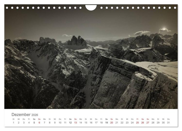 Produktbild: Drei Zinnen - S&uuml;dtirols Wahrzeichen (Wandkalender 2026 DIN A4 quer), CALVENDO Monatskalender