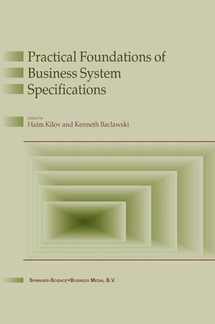 Produktbild: Practical Foundations of Business System Specifications