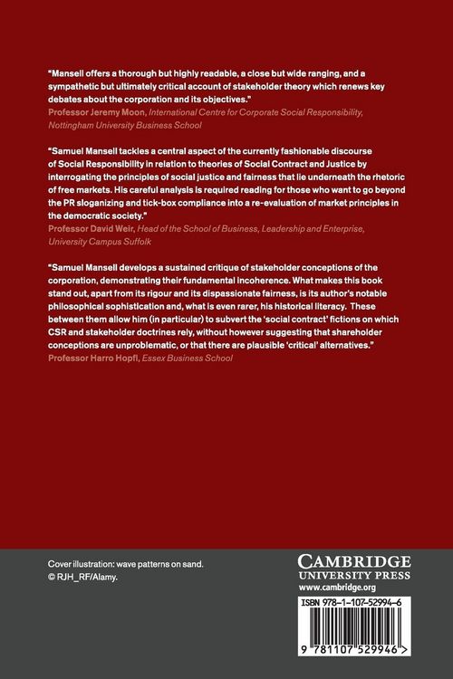 Produktbild: Capitalism, Corporations and the Social Contract