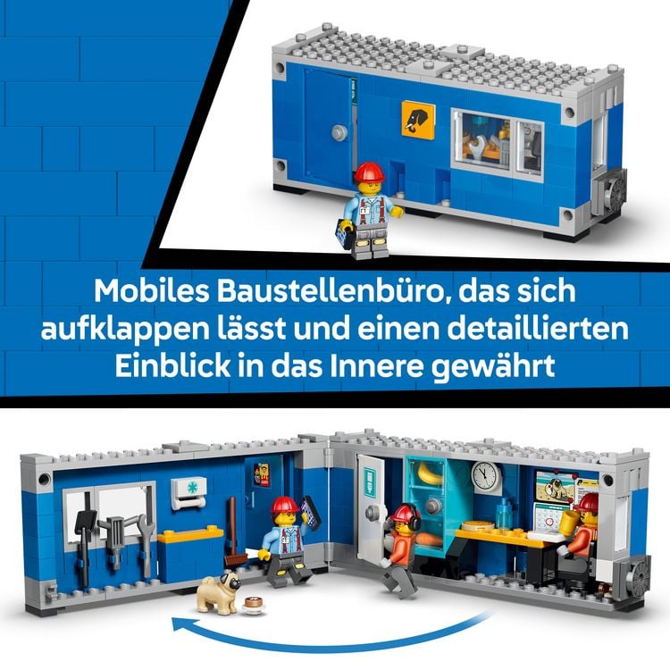 Produktbild: LEGO City 60494 Kipplaster und Schaufellader, Bau- und Spielset mit 2 Baufahrzeugen