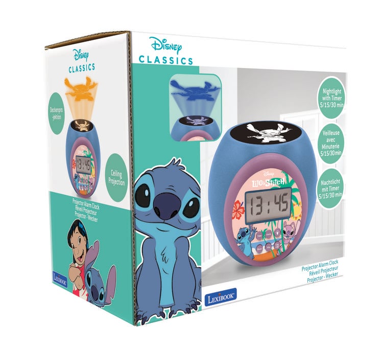 Produktbild: Stitch Projektionswecker mit Timer