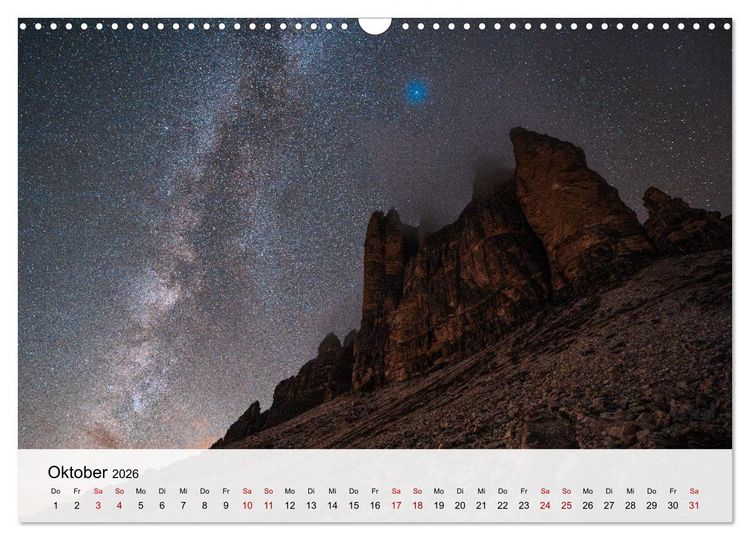 Produktbild: Die Dolomiten - Faszination Berge (Wandkalender 2026 DIN A3 quer), CALVENDO Monatskalender