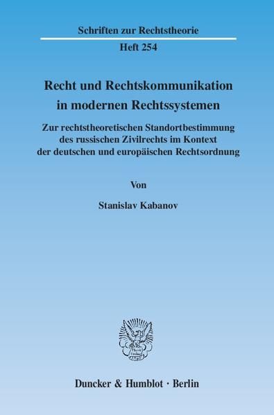 Produktbild: Recht und Rechtskommunikation in modernen Rechtssystemen.