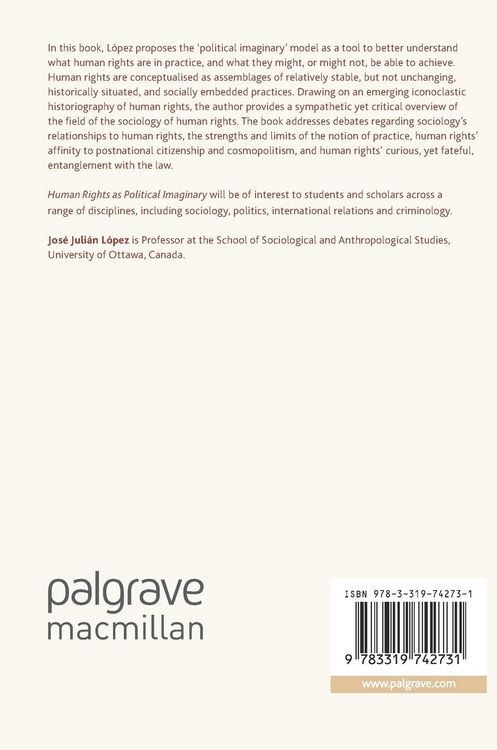 Produktbild: Human Rights as Political Imaginary