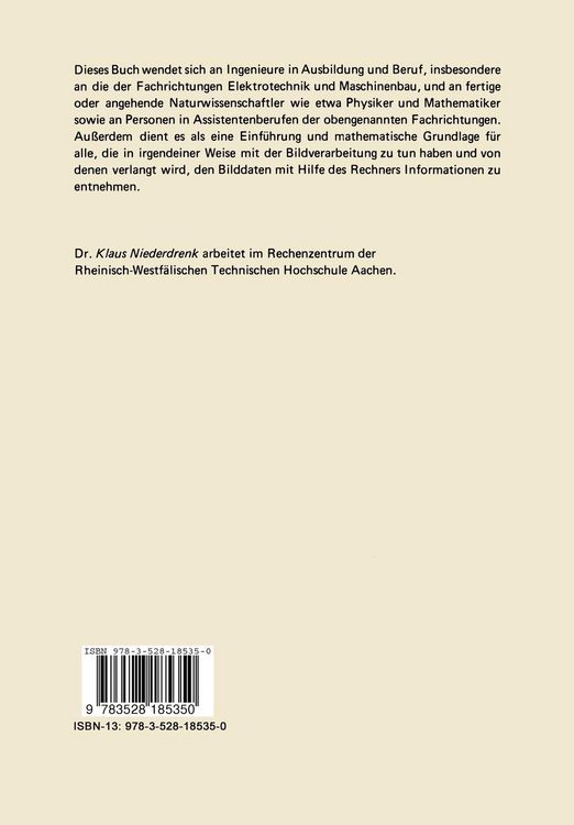 Produktbild: Die endliche Fourier- und Walsh-Transformation mit einer Einf&uuml;hrung in die Bildverarbeitung